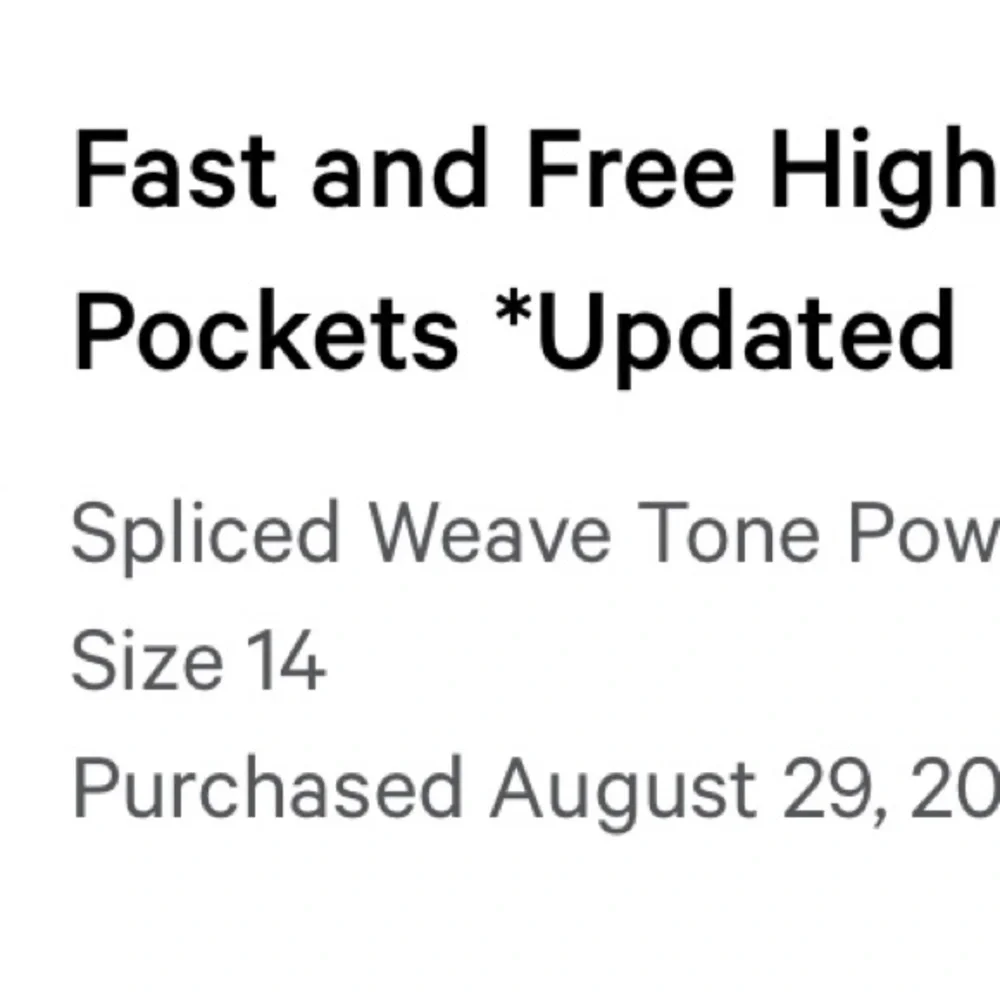 Lululemon Fast and Free High Rise Leggings - 25” - Size: 14 - Picture 5 of 5